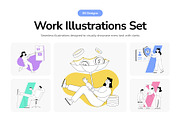 Work Illustrations, a Work Illustration by Vectors Market (Thumbnail 1 of 12)