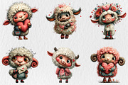 Quirky Valentine Day Lamp Clipart, a Seasonal Illustration by Rose Art (Thumbnail 3 of 7)