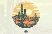 Cactus & Desert Vintage Cartoon Set, an Object Illustration by Krizvector Artwork Shop (Thumbnail 5 of 7)