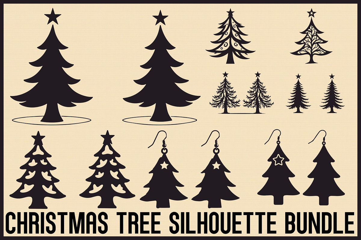 Christmas Tree Vector Art, an Illustration by jahid234 (Photo 1 of 9)