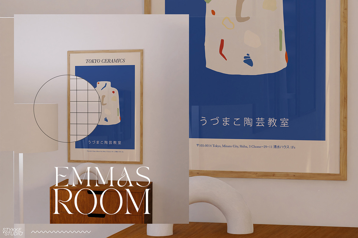 EMMAS ROOM Interior & Frame Mockup, a Household Mockup by Stykke Studio (Photo 8 of 19)