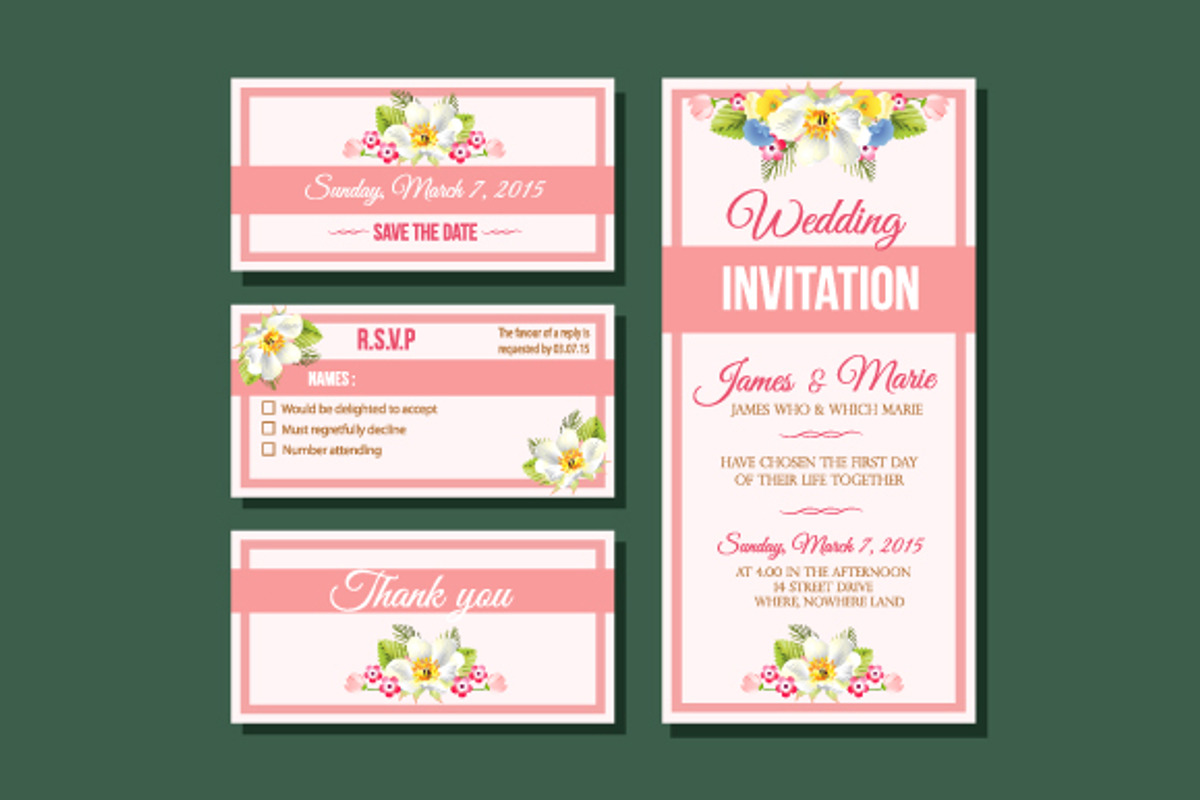Floral Wedding Design Template, a Templates & Theme by Propylparaben (Photo 5 of 10)