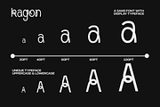 Kagon - Unique Modern Experimental, a Sans Serif Font by Pandeka Studio (Thumbnail 8 of 12)