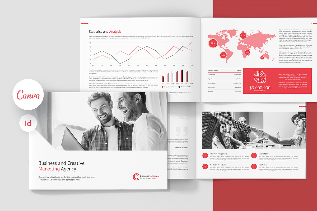 Business Marketing Company Landscape, a Brochure Template by artbart (Photo 1 of 9)