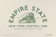 National Railway - A Rustic Font, a Sans Serif Font by Komet & Flicker (Thumbnail 7 of 15)