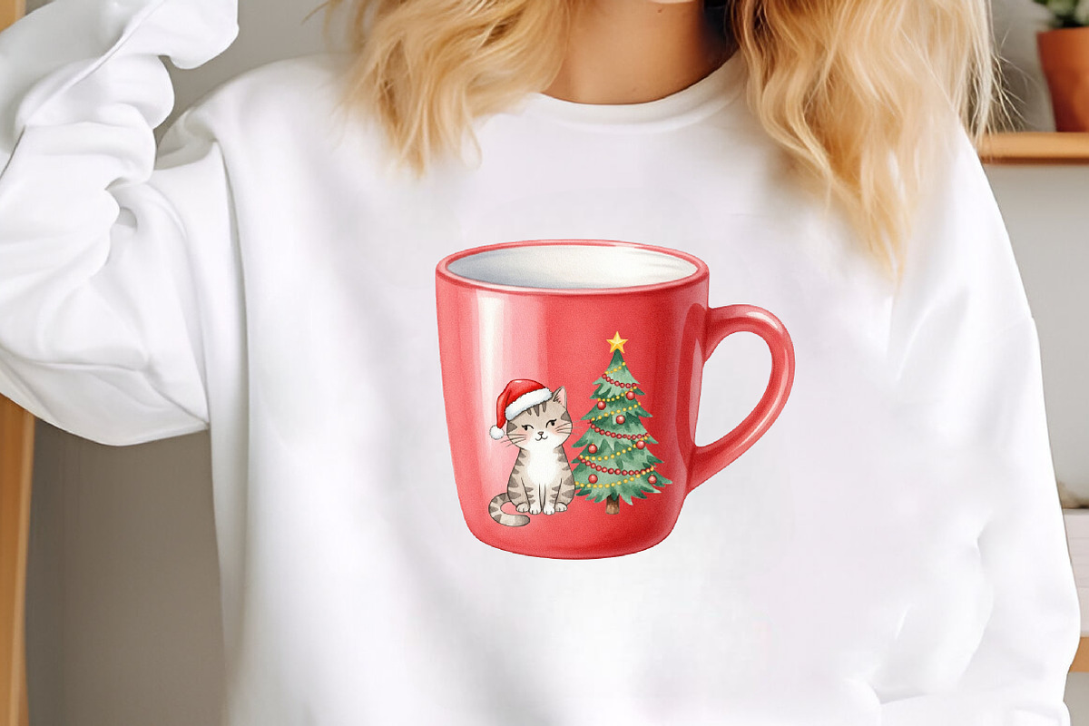 Cute Christmas Hot Cocoa Cup Clipart, an Illustration by SinaCreation (Photo 4 of 7)