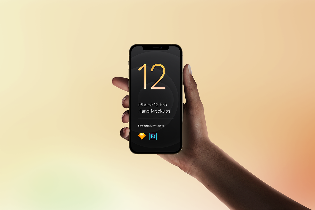 Hand Mockups iPhone 12 Pro, normal, an iPhone Mockup by Pierre Borodin (Photo 5 of 8)
