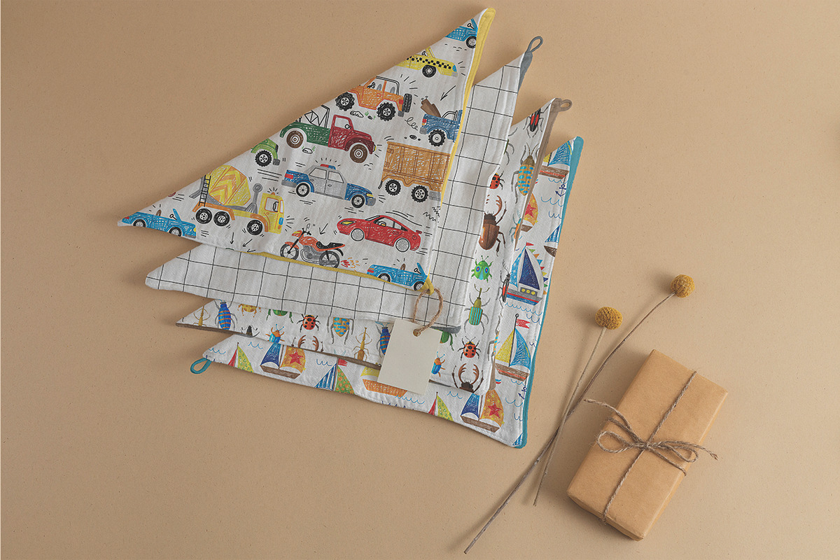 Hand drawn children patterns, a Pattern Graphic by artnLera (Photo 3 of 6)