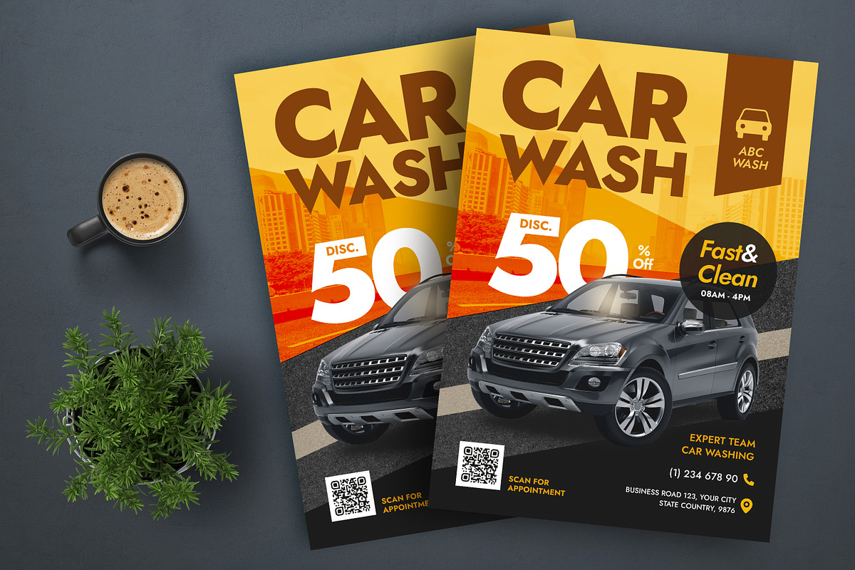 Car Wash Flyer Template, a Flyer Template by Boostock