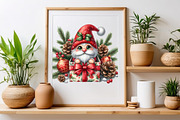 Christmas Gnome Sublimation Clipart, a Seasonal Illustration by Craft Nest (Thumbnail 4 of 5)