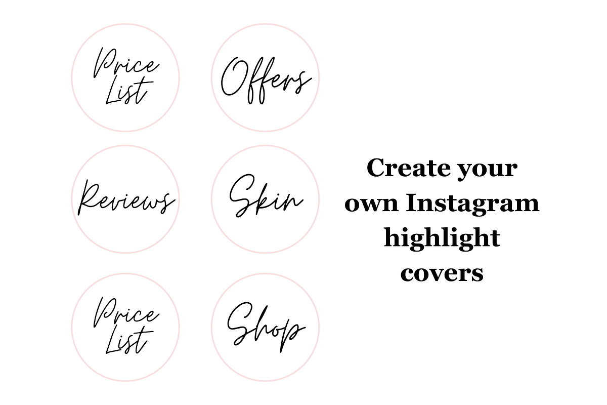 Insta Story Highlight Covers Canva, a Social Media Template by GraphiCarola (Photo 2 of 10)