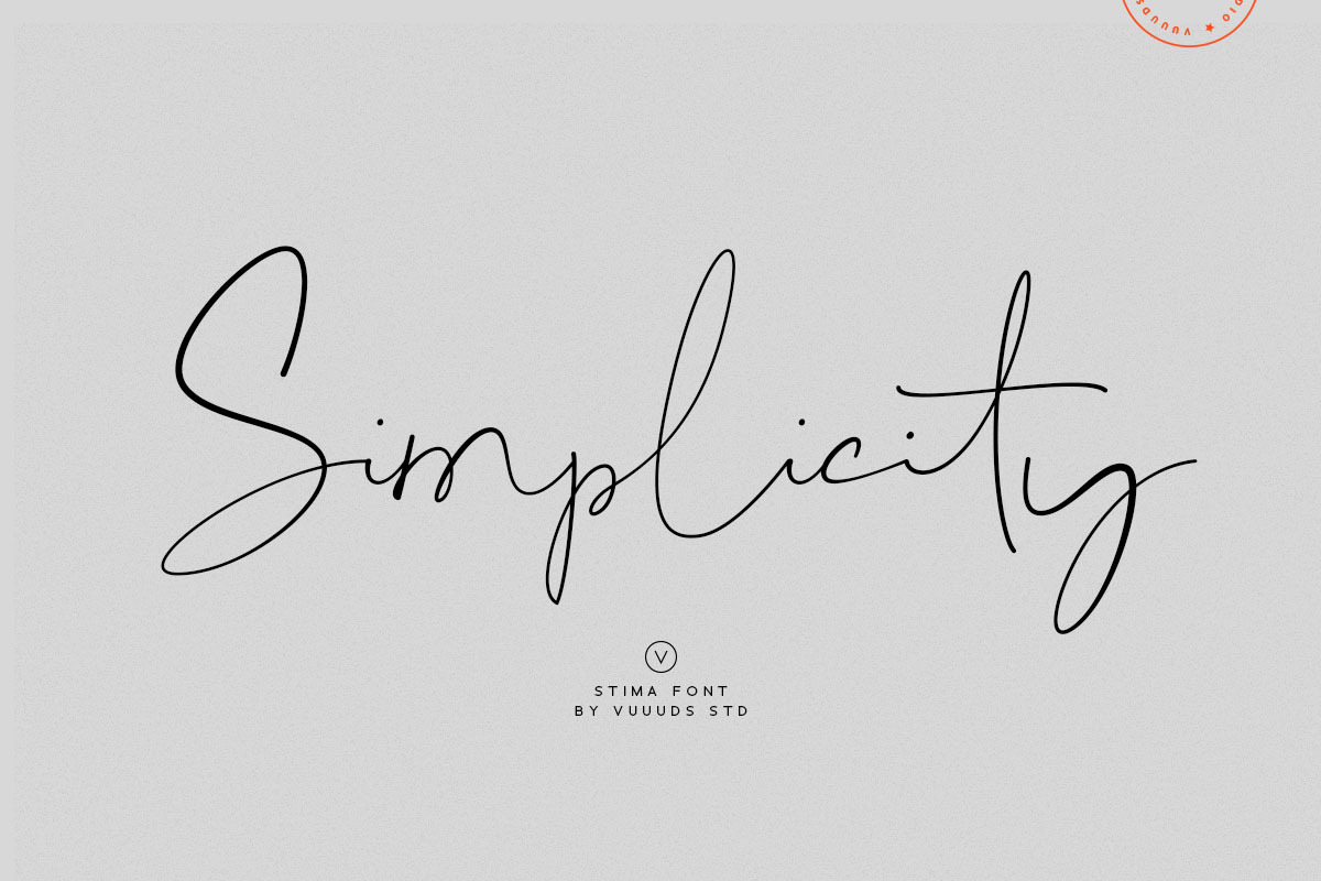 Stima Font, a Script Font by vuuuds (Photo 8 of 10)