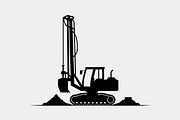 Heavy Equipment Silhouette Set, an Illustration by Designer_Momina (Thumbnail 6 of 10)