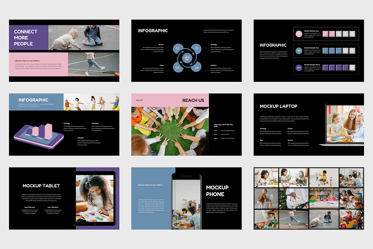 Mana: Children Related Powerpoint, a Presentation Template by Punkl Camp (Photo 8 of 9)