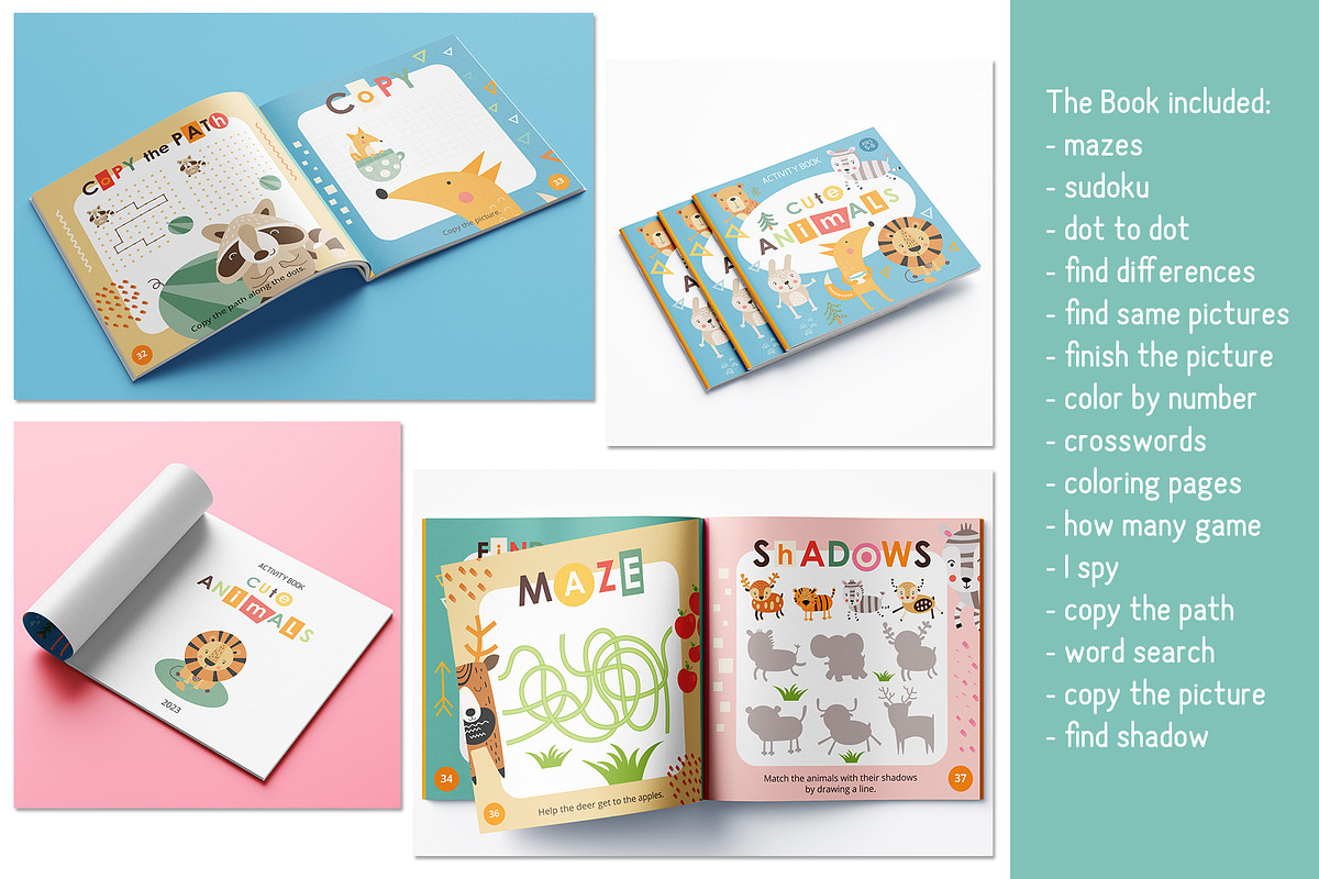 Cute Animals Activities for Kids, an Education Illustration by Nursery Art (Photo 8 of 9)