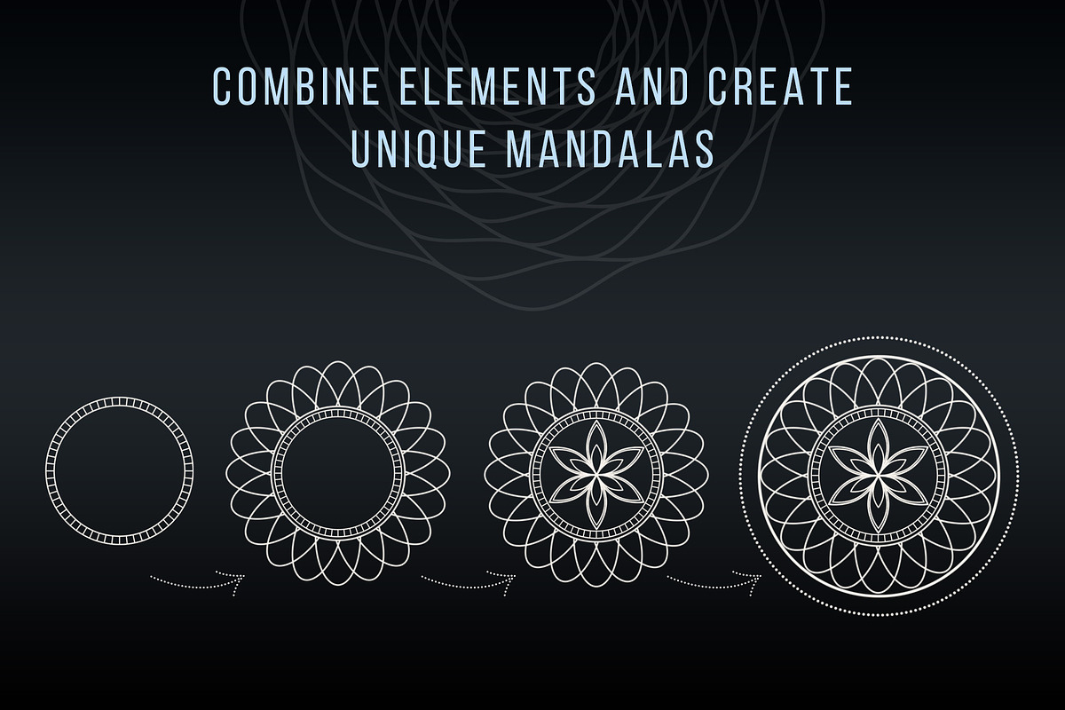 Procreate Mandala Creator, a Shape Add-On by Julia Right Studio (Photo 6 of 6)