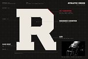 Athletic Union - College Typeface, a Slab Serif Font by HipFonts (Thumbnail 15 of 18)
