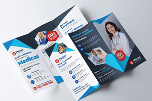 Medical Trifold Brochure Templates