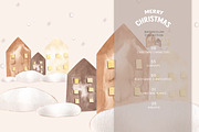 MERRY CHRISTMAS watercolor, an Animal Illustration by OlliArtDesign (Thumbnail 7 of 10)