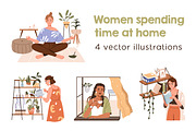 Women rest, spend time at home set, a Person Illustration by Good Studio (Thumbnail 1 of 5)