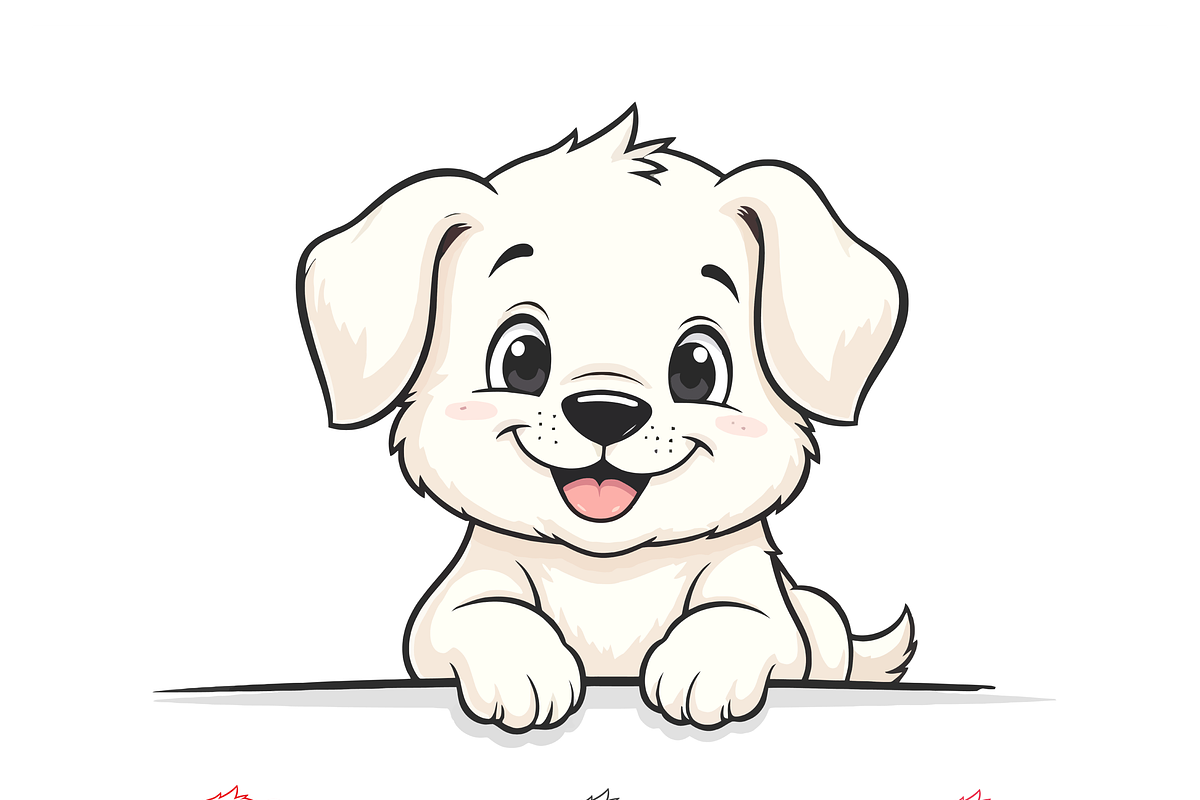 Adorable Puppy Clipart, an Object Illustration by CarWrap design (Photo 1 of 4)