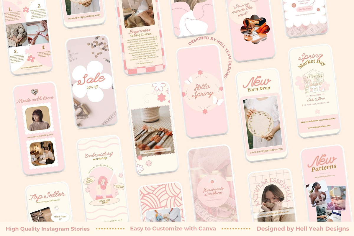 Artisan Craft Insta Story Templates, a Social Media Template by Hell Yeah Designs (Photo 7 of 9)