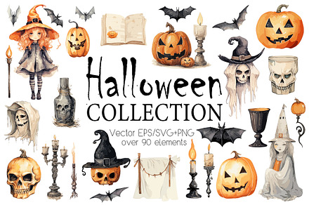 Halloween Vintage clipart, an Object Graphic by Evgeniia