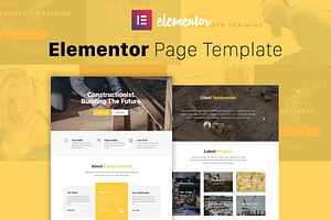 Constructionist - Elementor Template