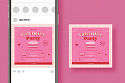 Valentine's Day Party Flyer Set, a Flyer Template by VectorVactory (Thumbnail 2 of 3)