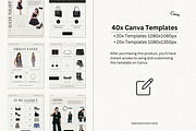 Fashion Blogger LTK Canva Template, a Social Media Template by Deb Creative Studio (Thumbnail 2 of 10)