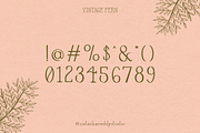 VINTAGE FERN by Natasha Reddy, a Serif Font by Natasha Reddy Studio (Thumbnail 4 of 10)