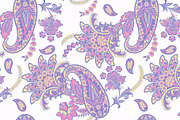 3 Paisley fabric seamless patterns, a Pattern Graphic by antalogiya (Thumbnail 2 of 4)