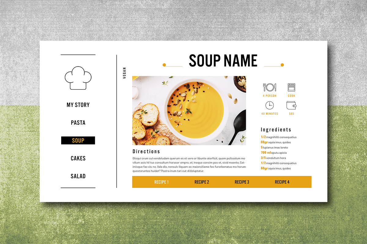 Interactive PDF Cookbook, a Templates & Theme by Grkic Creative (Photo 9 of 22)
