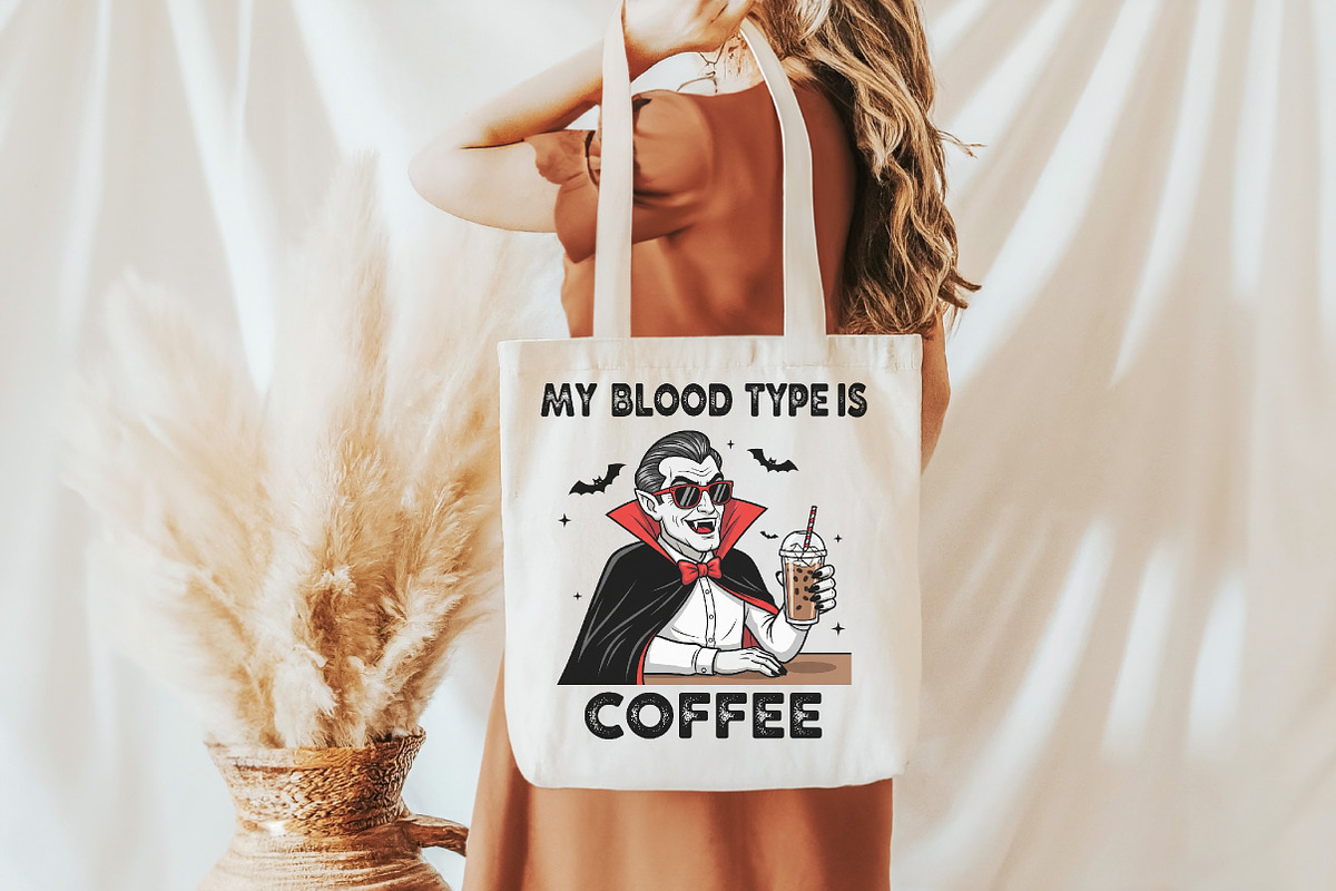 Funny Coffee Sarcastic Vampire Hallo, an Illustration by DreamCafeArt (Photo 3 of 7)
