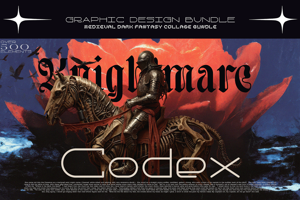 500+ Knightmare Codex - Bundle, an Object Graphic by Lilithcollageart (Photo 3 of 12)