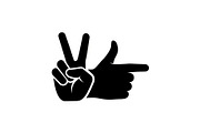 Hand Gesture Vector Icon Bundle, an Illustration by jahid234 (Thumbnail 7 of 52)