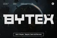 CS Bytex – Futuristic Font