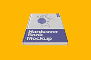 Slim Hardcover Book Mockup, a Books & Magazine Mockup by Aprndy85 (Thumbnail 3 of 6)