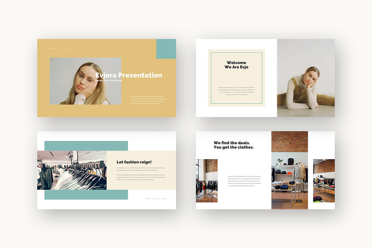 Evjo : Fashion House Google Slides, a Presentation Template by Punkl Camp (Photo 2 of 16)