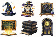Watercolor Magic School Clipart, an Illustration by OK Design (Thumbnail 4 of 5)
