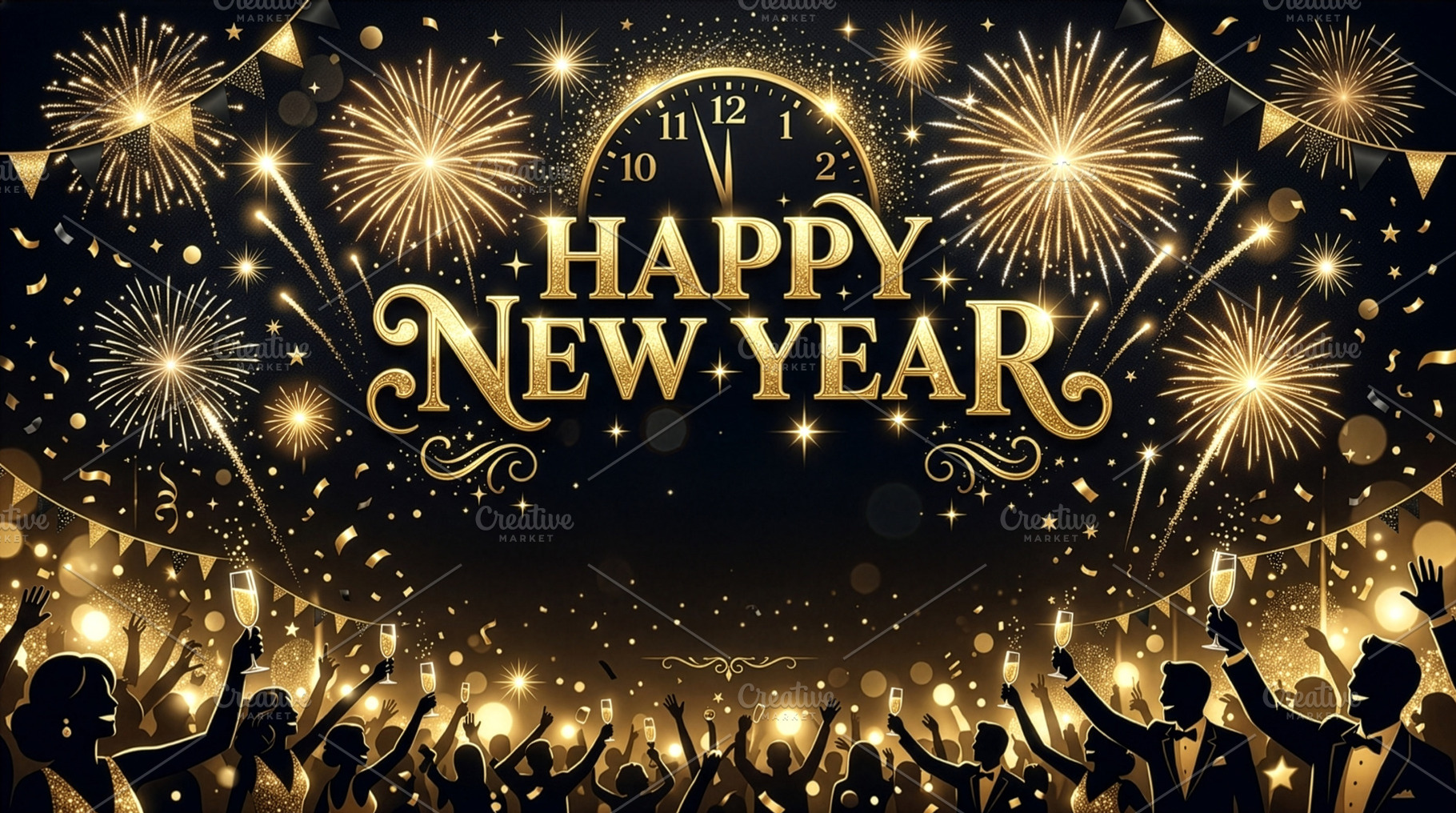 Happy new year 2027 celebration back, an Abstract Photo by Imaginarium