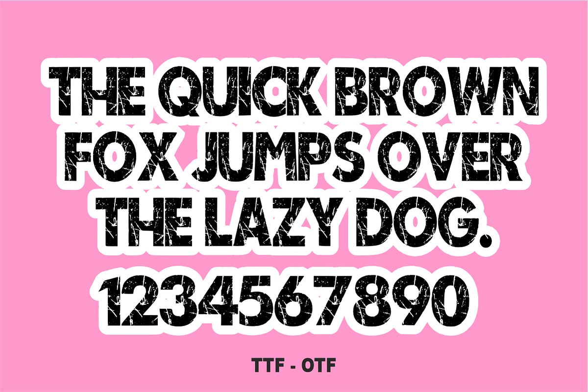 Modern Combat - Premium Grunge Font, a Sans Serif Font by KiddoGlyphs Studio (Photo 4 of 5)