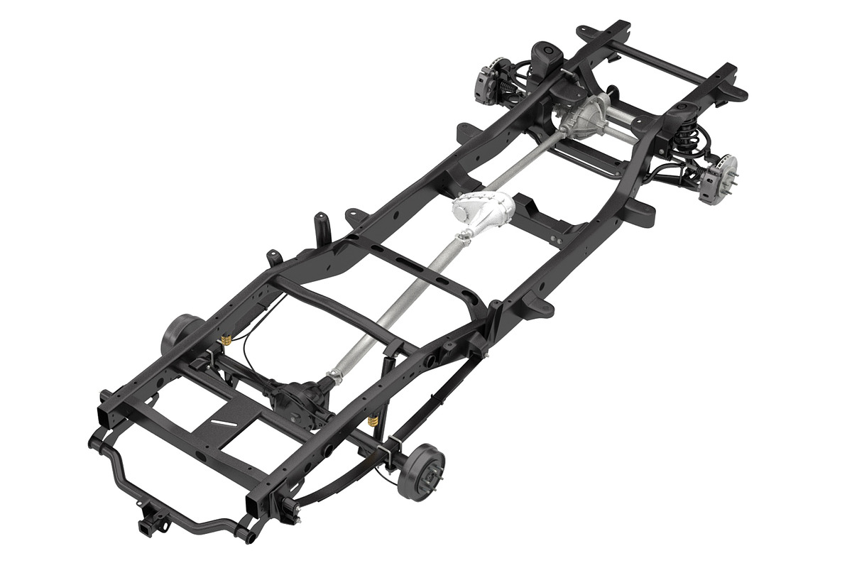 PICKUP TRUCK CHASSIS 4WD IFS, a Cars & Vehicle 3D Model by NNAVAS 3D (Photo 2 of 12)