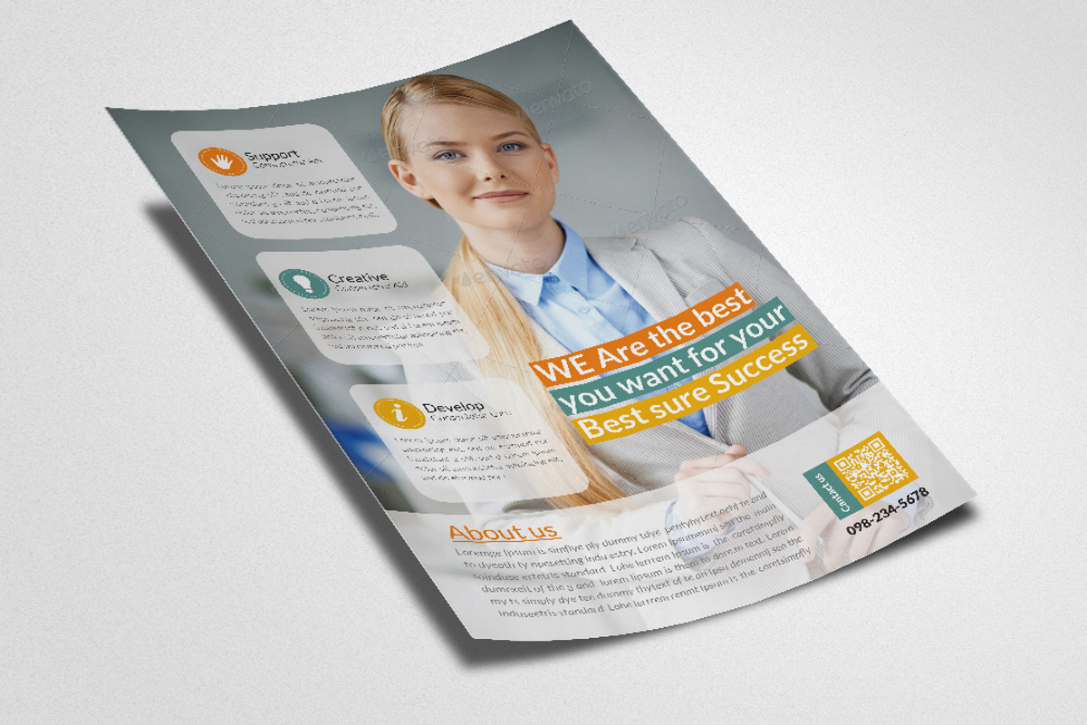 Creative Business Flyer Template, a Flyer Template by Psd Templates (Photo 3 of 3)