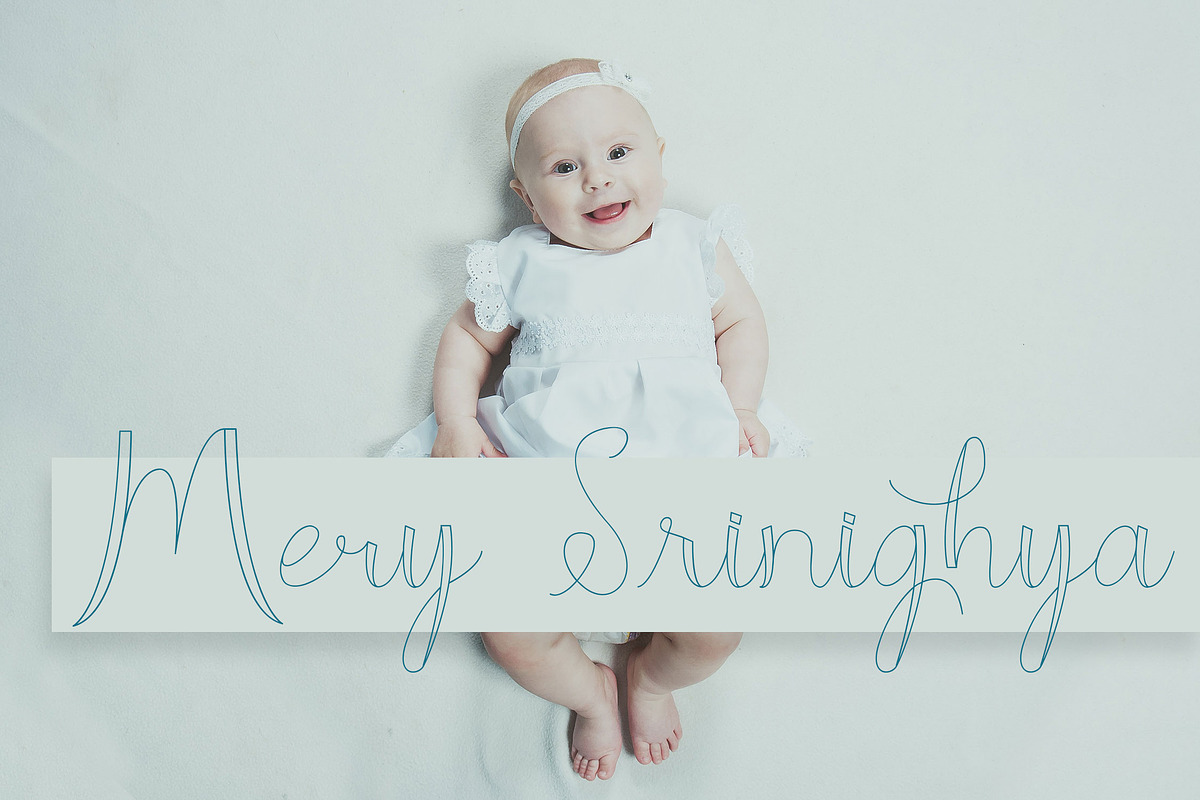 Moon Line Script - Line Script Font preview 3
