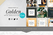 CANVA & PPT | Golden Social Media, a Social Media Template by Marigold Studios (Thumbnail 12 of 12)