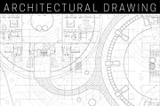 Architectural blueprint., a Pattern Graphic by bolotoff (Thumbnail 1 of 2)