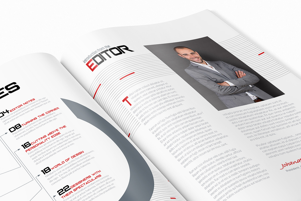 Magazine Template InDesign 15, a Magazine Template by Love Graphic Design (Photo 8 of 20)