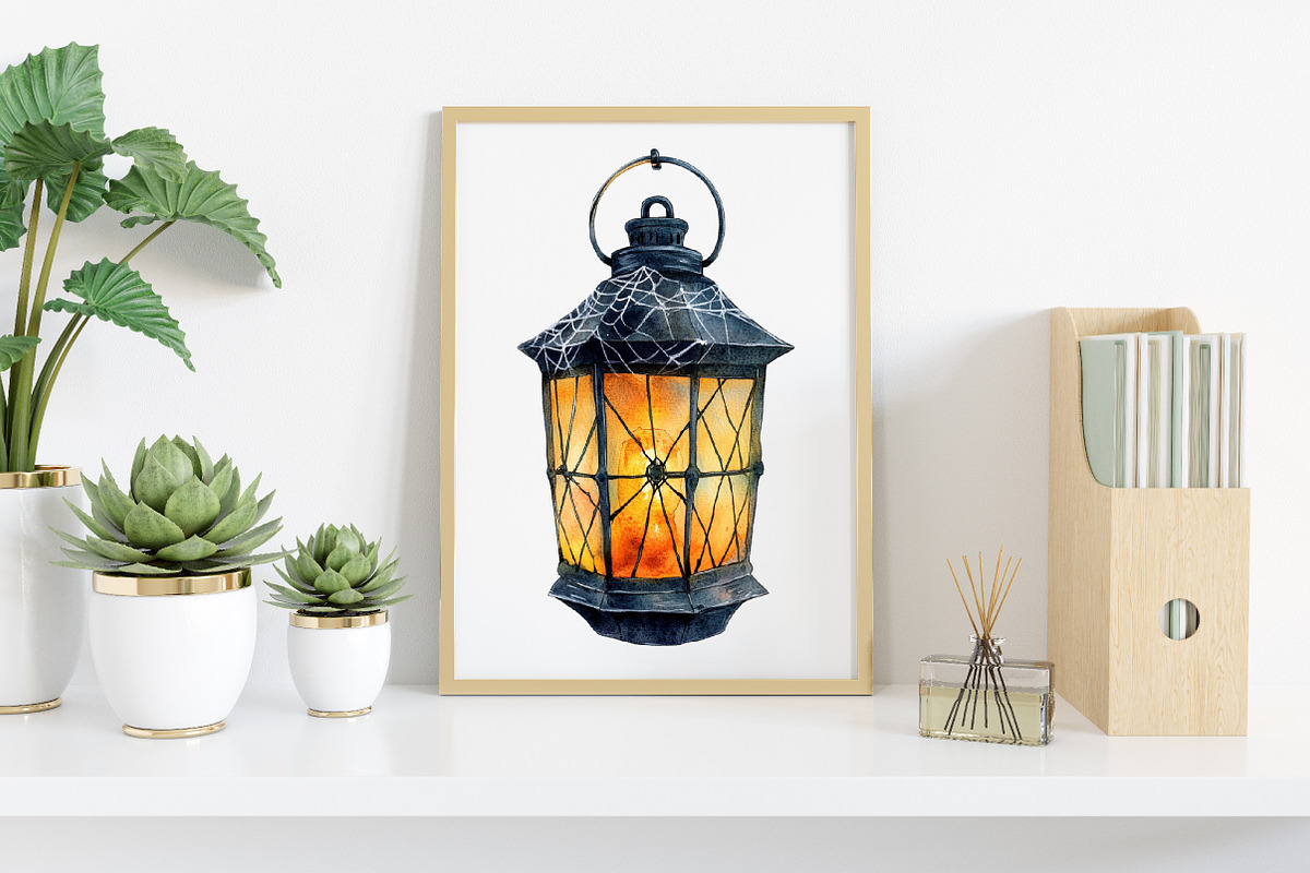 Watercolor Gothic Garden Clipart, an Illustration by Canvas Craft (Photo 3 of 8)