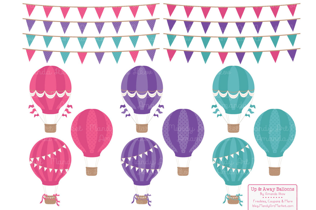 Crayon Box Girl Hot Air Balloons, an Illustration by Amanda Ilkov (Photo 4 of 5)